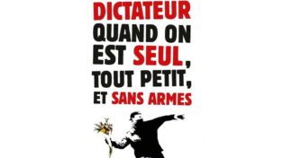 Couverture de "Comment faire tomber un dictateur quand on est seul, tout petit, et sans armes".